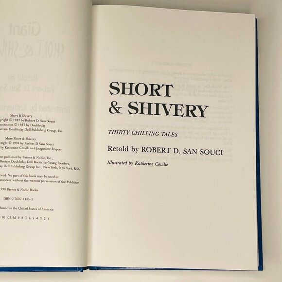 ✨ 2 for 20 ✨ Giant Short & Shivery Hardcover by Robert D. San Souci - Picture 4 of 5